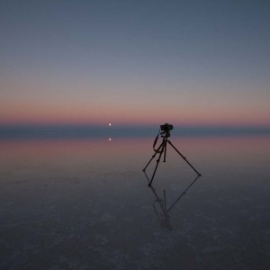 Lake Eyre Time-lapse Photography full moon set water reflection